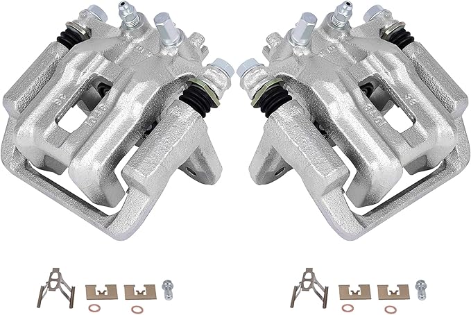 SCITOO Rear Left+Right Brake Calipers With Bracket 19B2911 19B2910 Compatible For Honda CR-V 2005-2006