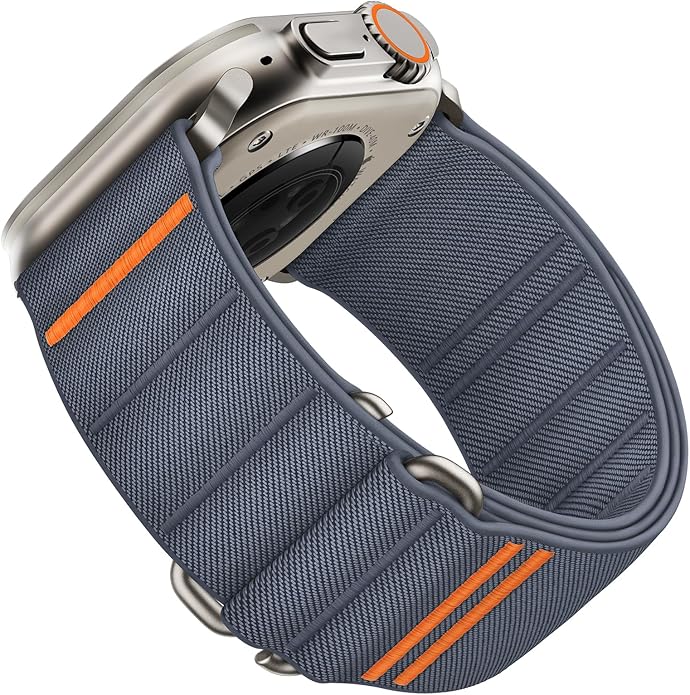 Suitisbest Sport Bands Compatible with Apple Watch Ultra Band 49mm 46mm 45mm 44mm 42mm 38mm 40mm 41mm Men Women, Stretchy Nylon Sport Loop Strap with S-Hook for iWatch Series 10 Ultra SE 9 8 7 6 5 4 3