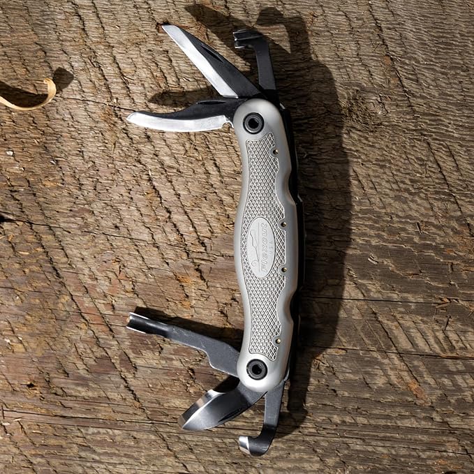 FLEXCUT Right Handed Carvin Jack 2.0, Folding Multi Tool for Woodcarving, Includes 6 Blades, Made in USA, JKN291