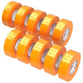 OHLECTRIC Professional Grade Vinyl Electrical Tape (10 Pack) Orange - 7 Mil Thick Flame-Retardant, Heat & Weather Resistant 3/4 Inch x 60 Feet | Ideal for Contractors & Electricians