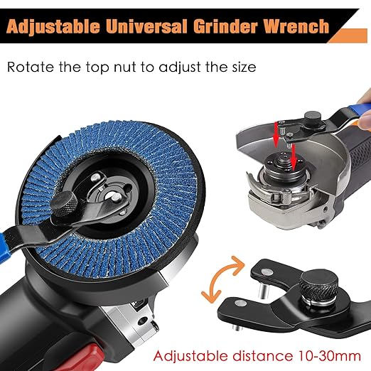 11PCS Wood Carving Disc Set for 4" or 4 1/2" Angle Grinder, Stump Tool Grinding Wheel Disc with 5/8" Adapter Ring, Woodworking Grinder Attachment for Cutting Shaping Carving Sanding Polishing
