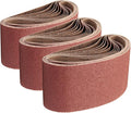 18 PCS 4x24 Sanding Belts, Belt Sander Paper 4x24 Inch Alumina Oxide,6 Each of 40 60 80 Grits,18 Pack