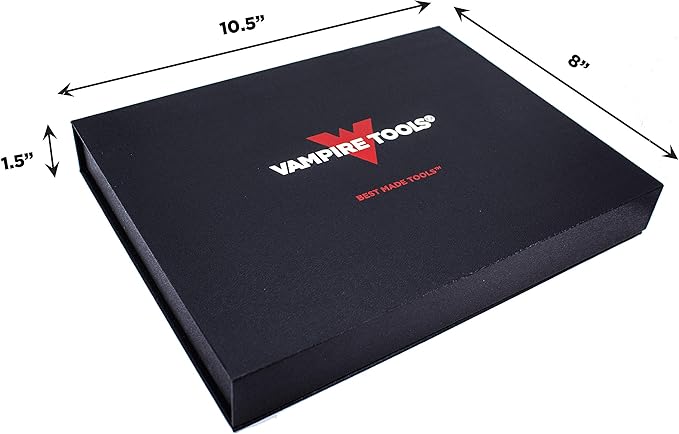 VAMPLIERS 4-Piece Stripped Screw Extractor Pliers Gift Set. Made in Japan. 8" Linesman, 7.5" Long Nose, 6.25" Multipurpose & 5" ESD Safe Pliers + Tool Pouch. Remove any Stripped/Damaged/Rusted Screws.