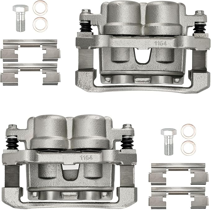 Torchbeam Front Brake Calipers Set for Jeep 2006-2010 Grand Cherokee 3.7L, Jeep 2006-2010 Commander, Jeep 2005 Grand Cherokee, Front Left and Front Right Calipers Replace # 18B4990+18B4991