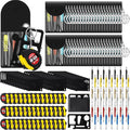 168 Pcs Mini Tape Screwdriver Keychain Set Christmas Men Gifts Bulk Adult Party Favors Multitool Pen Card Tool Measuring Keychains Stocking Christmas Stuffers for Men Dad (Multicolor)