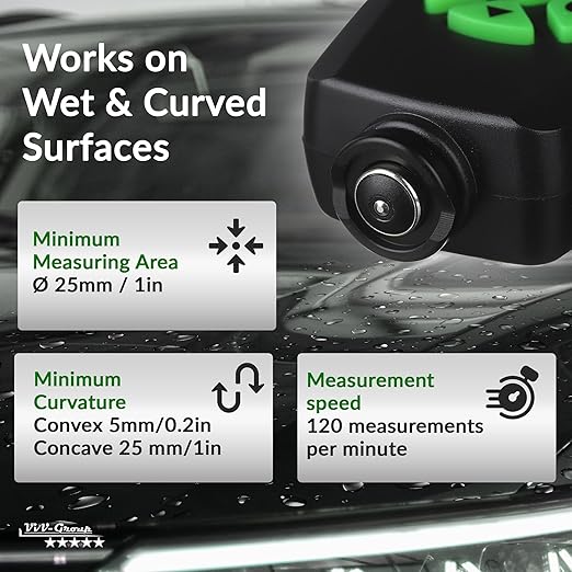 Digital Coating Thickness Gauge CM-208FN / Automatic Thickness Paint Meter for Steel and Aluminum with Resolution 0.001mils /0.1um (Fe/Al)