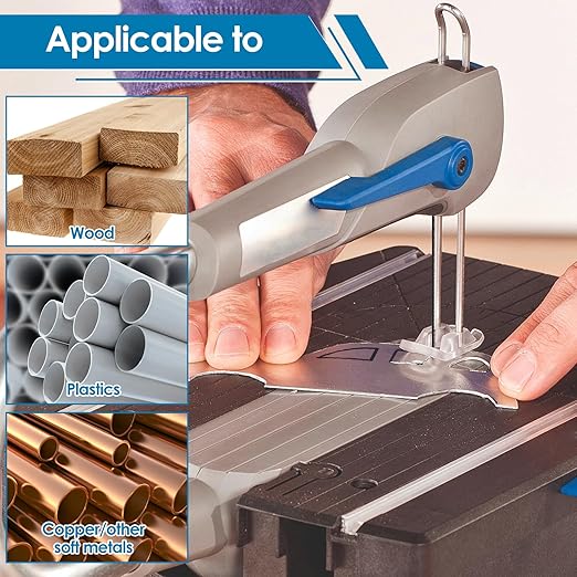 25Pcs Coping Saw Blades Set 6-1/2 Inch Long Between Pins Sturdy Wood Cutting Saw Blades Kit High Carbon Steel Pin End Scroll Blade Assortment (10/15/18/24/28TPI)