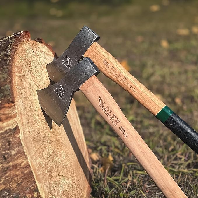 Rheinland Throwing Hatchet - World Axe Throwing League Compliant (1.95lbs, 15.75" Hickory Handle) - German-Made Throwing Axe with Sheath (Natural)