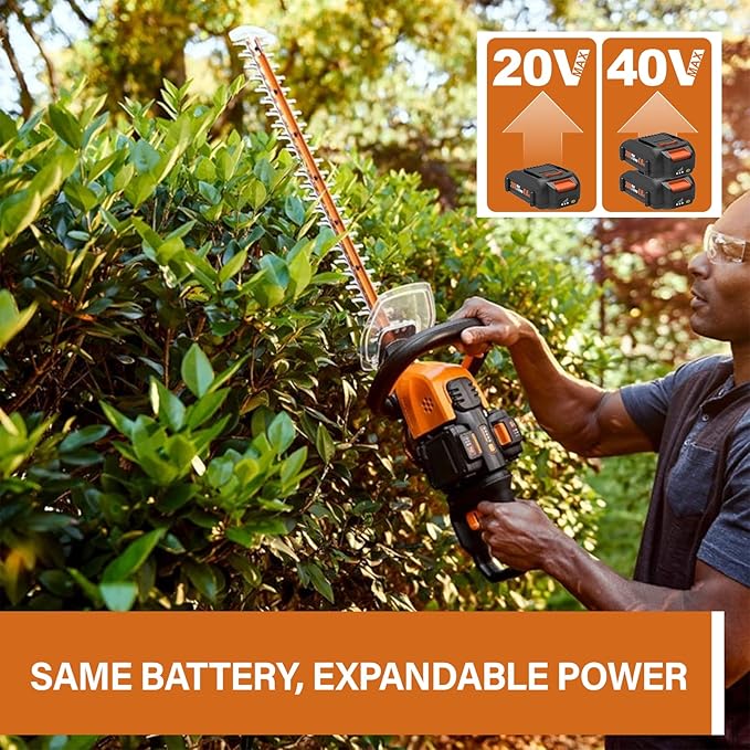 2-Pack 20V 4.0Ah Battery and Charger Combo Replacement for Worx WA3520, WA3525, WA3575, WA3578, WA3669, WA3732, WA3875, WA3881 – Compatible with 20 Volt Powershare Power Tools