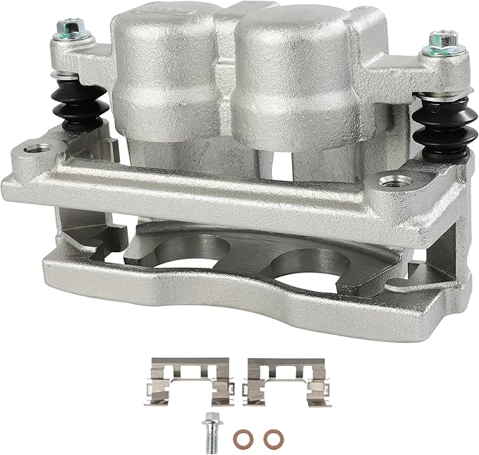 cciyu Front Left Brake Caliper Assembly w/Bracket 18B5004 For Buick 2006-2017,For Chevy 2006-2017,For GMC 2006-2017,For Isuzu 2006-2008,For Saab 2006-2009,For Saturn 2007-2010