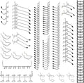 170PCS Pegboard Hooks Assorted | Peg Board Hooks for Hanging Tools - Ideal for Pegboard Organizer