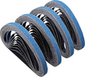 1/2 x 18 Zirconia Sanding Belts for Metal, 60 Grit 1/2x18 Inch Sander Belt for Air Belt Sander, Zirconia Metal Grinding Sand Paper for Knife Blade Sharpening, Metal Polishing, Derusting, 40Pcs