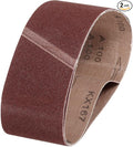 HARFINGTON 3 x 21 Inch Sanding Belts, 2 Pcs 100 Grits Aluminum Oxide Abrasive Belt Sander File Belt for Woodworking, Metal Polishing, Knife Sharpener