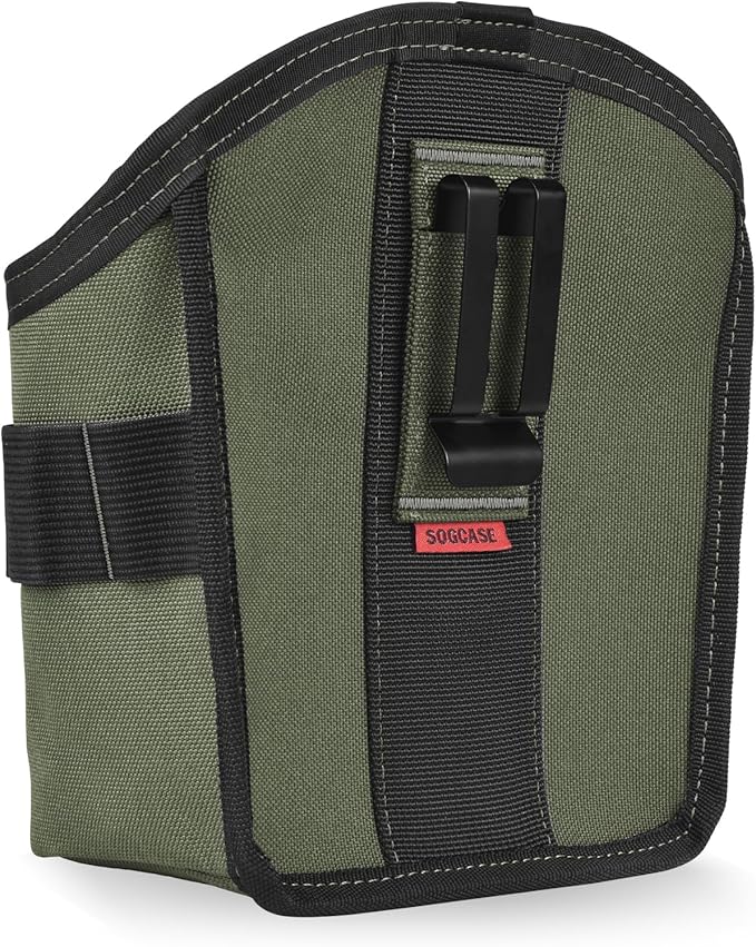 Tool Pouch Nails Screws Bag with Belt Clip (XL, Green)