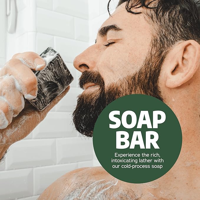 Dr. Squatch Natural Bar Soap for Men - Cold Process Soap with No Harsh Chemicals - Sierra Storm (5 oz, 3-Pack)