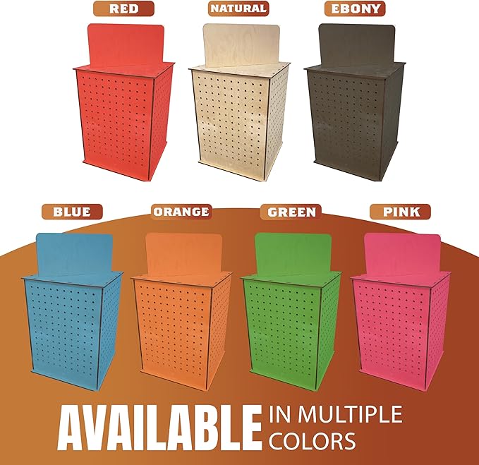 TORCHED DISPLAYS Rotating Pegboard Display… (Pink)