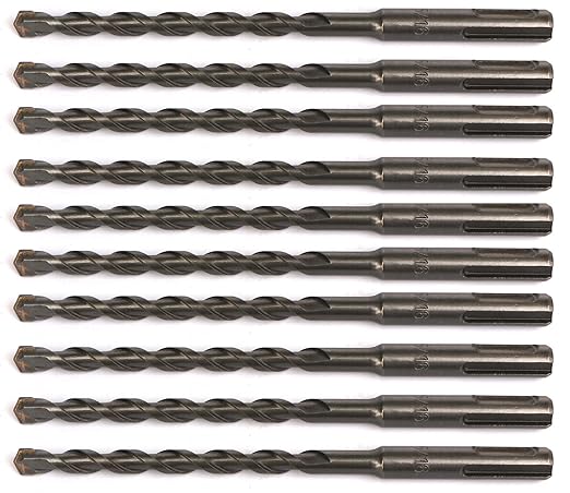 10PCS, 1/2" x 6" SDS Plus,Hammer Drill Bits, Rotary Hammer Drill Bits