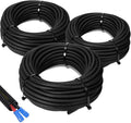 Sasylvia 1/4", 1/2", 3/8" x 25 Ft Split Wire Loom Tubing Wire Loom Assortment Split Cable Sleeves Bulk Flexible Electrical Conduit Protective kit