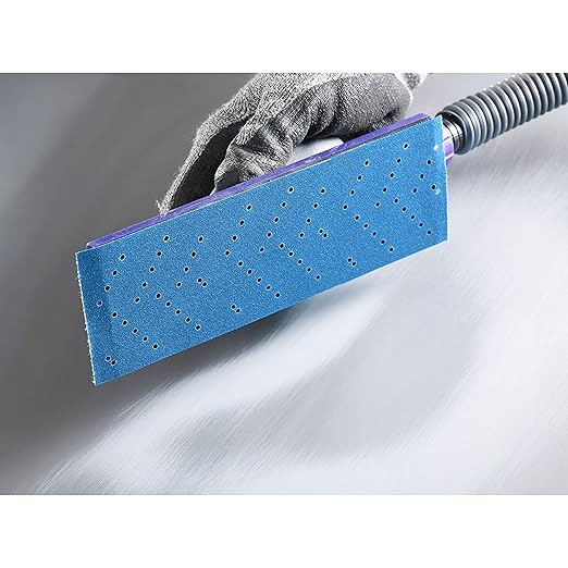 3M Hookit Blue Abrasive Sheet Roll, 36187, Multi-Hole, 2.75 in x 13 yd, 80+ Grade, Automotive Sanding Roll Sandpaper for Coating Removal, Body Repair, Auto Sanding
