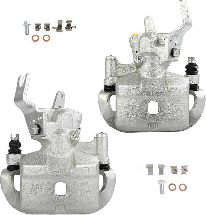 cciyu Rear Left & Right Brake Calipers Assembly w/Bracket 19B2754 19B2755 2000 2001 2002 For Toyota For MR2 Spyder