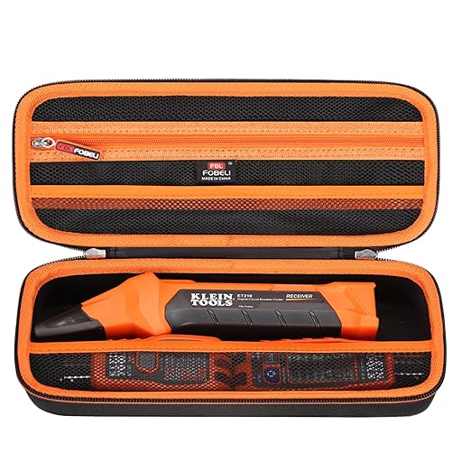 FBLFOBELI Hard Carrying Case for Klein Tools ET310 AC Circuit Breaker Finder & 80041 Outlet Repair Tool Kit (Medium)