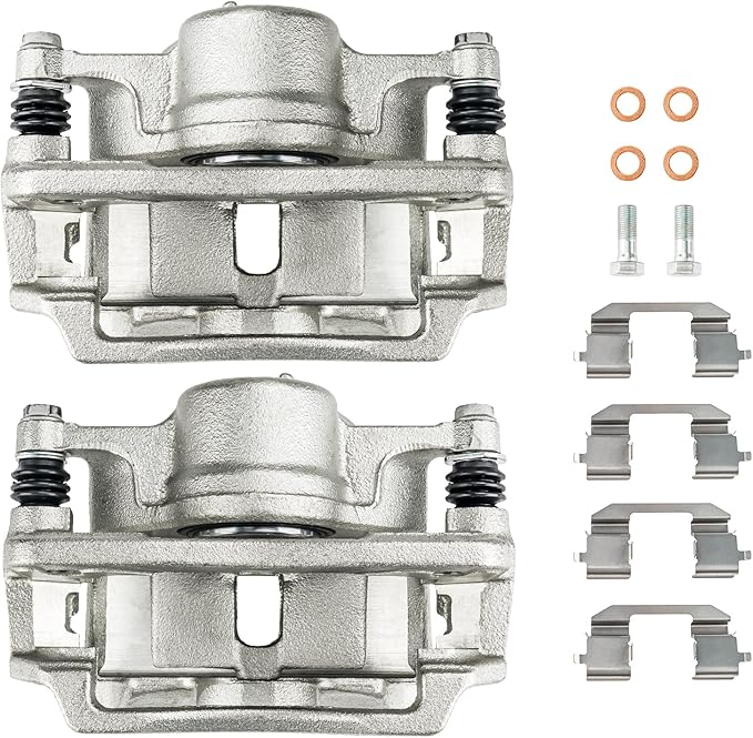 Torchbeam Front Brake Calipers Set for Honda 2006-2011 Civic 1.8L, Honda 2001-2005 Civic 1.7L, Honda 1996-2000 Civic 1.6L, Front Left and Front Right Calipers Replace # 19B1832+19B1833