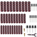 165pcs Rotary Tool Sanding Drums 120 grit,Sanding Drum Sander Bits Bands for Dremel Drill Accessories