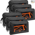 Aliceset 6 Pcs Small Tool Pouch 1680D Oxford Zipper Bags with Clear Window, Multipurpose Zipper Pouch Heavy Duty Waterproof Utility Bag for Tool Organization and Storage
