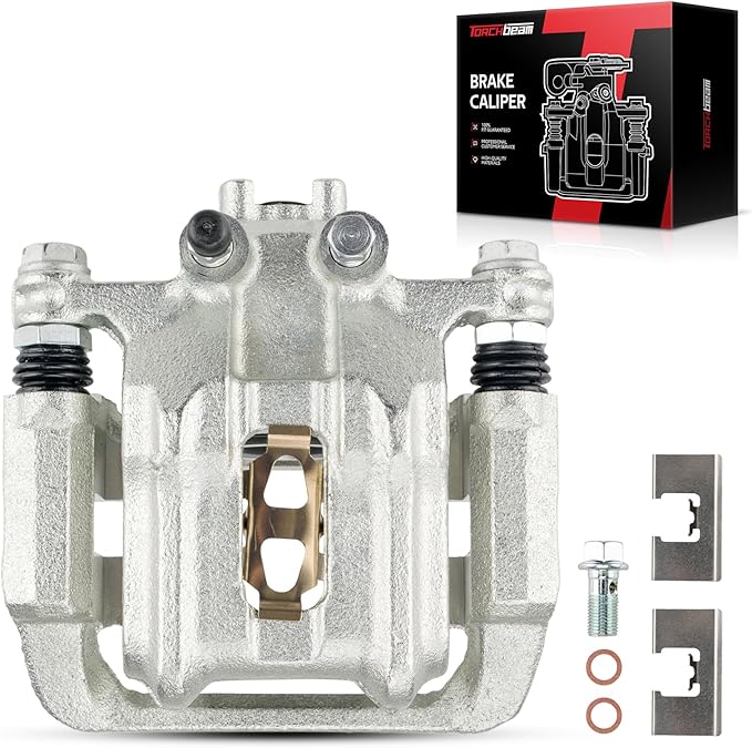 Torchbeam Rear left Driver Side Brake Caliper for Honda Acura model for 2007-2016 CR-V, 2013-2018 RDX, 2012-2015 Crosstour, Disc Brake Caliper Assembly with Bracket Replace #19B6886