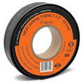Wirefy 1-1/2" Heat Shrink Tubing - Large Diameter - 3:1 Ratio - Adhesive Lined - Industrial Heat-Shrink Tubing - Black - 50 Feet Roll