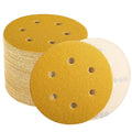 6 Inch Sanding Discs Hook and Loop, 60 Grit Sandpaper for Orbital Sander, Professional for Automotive and Woodworking, 100 Pack