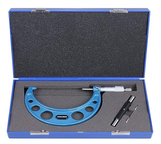 Accusize Industrial Tools 4-5'' by 0.0001'' Ultra-Precision Outside Micrometer, Eg00-0005