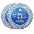 Diamond Porcelain Tile Saw Blade - BRSCHNITT 2pcs 5" Super Thin Diamond Cutting Grinding Disc with X Teeth Arbor 7/8“-5/8“ for Ceramic Tiles,Granite,Marble Angle Grinder Circle Saw Blade