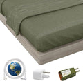 Earthing Grounding Fitted Sheet with Earth Connection Cable 5% Pure Silver Fiber and 95% Cotteon Conductive Bed Sheet Deep Pocket 18“240TC