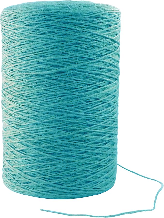1mm x 5000 Feet Blue Jute Rope, Twine for Gardening Tomato Climbing Plant Tie Floristry Crafts Gift Wrapping Packing Decor