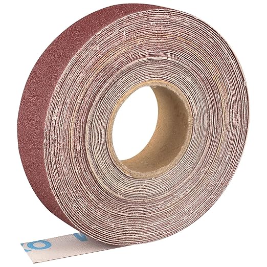 100 Grit Continuous Sandpaper Roll,1" x 32.9 Feet Emery Cloth Roll for Metalworking, Home Improvement, Sanding Automotive Plumbing