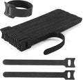 Reusable Cable Ties, 60 PCS 8 Inches Adjustable Cord Straps Wire Organizer Cord Wrap and Hook Loop Cable Management