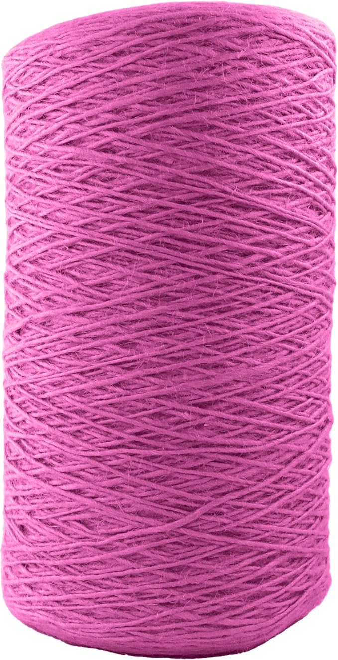 1mm x 1500 Feet Pink Jute Rope, Twine for Gardening Tomato Climbing Plant Tie Floristry Crafts Gift Wrapping Packing Decor