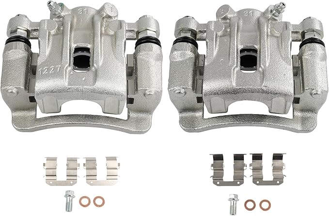 SCITOO 19B3477 19B3476 Rear Left & Right Disc Brake Calipers Assembly w/Bracket For Dodge For Attitude,For Hyundai For Accent,For Kia For Forte/For Forte Koup/For Forte5/For Rio/For Rio5