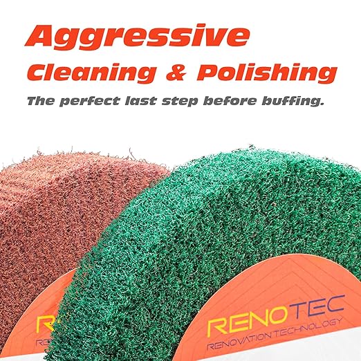 6 Inch Flap Wheel, Non-Woven Abrasive Polishing Wheel, 1 Inch Thickness, 3/4 Inch Arbor, for Bench Grinder (Assorted Grit240 Grit320)