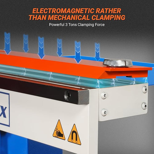 24'' Industrial Magnetic Pan and BOX Heavy Duty Sheet Metal Brake 20 Gauge Capacity Shear Press Brake, Model MSMB650E