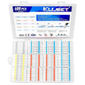 Kuject 600PCS Solder Seal Wire Connector Kit, Solder Seal Butt Terminal Waterproof Insulated Electrical Wire Splice for Automotive Marine Boat