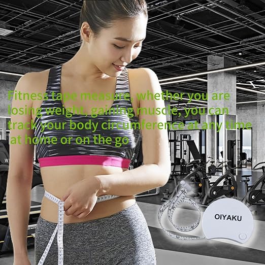 Tape Measure Measuring Tape for Body Measurements Body Fat Measurement Device & Medical Tape Measure - Retractable Fabric Ruler 60" for Sewing Tailor Craft Fitness Clothing Nursing & Home Use