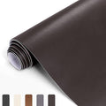Leather Repair Patch Kit – 17x79 Inch Instant Repair for Scratches, Cracks & Peels on Furniture, Couch, Sofa, Car Seats, Handbags, Cabinets, Self Adhesive Leather Repair Tape (Dark Brown)