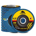 Flap Discs 4 1/2 for Angle Grinder, 12 Pcs Flap Discs 80 Grit, 4.5" x 7/8" High Density Zirconia Type 27 Flap Sanding Disc for Grinding, Rust Removal, Sanding and Finishing - 12 Packs
