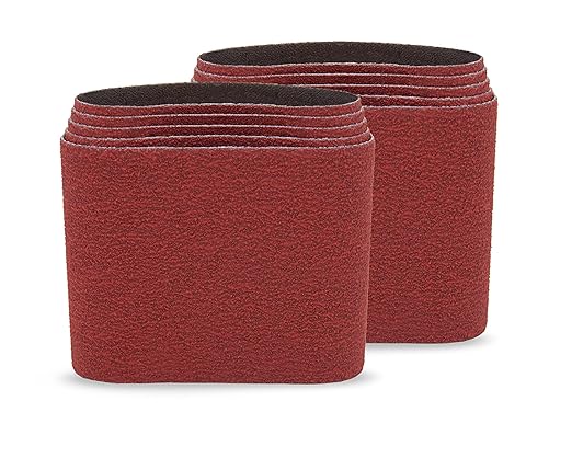 CS Unitec | PTX Zirconium Grinding Belt Sleeve | 80 Grit Metal Grinder Tool Attachment | 3.5" Diameter x 4" Wide, (Pack of 10)