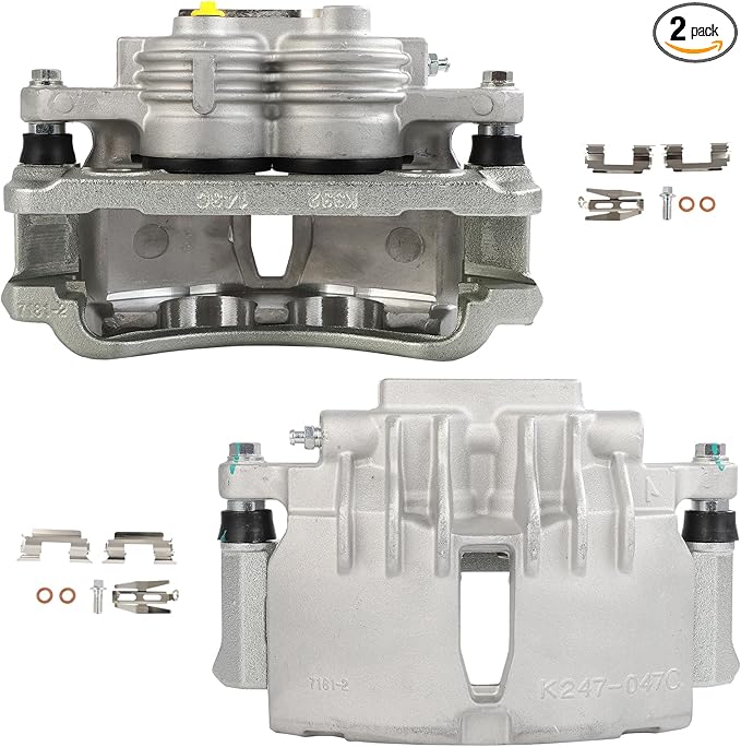 SCITOO 18B4839 18B4838 Front Left & Right Disc Brake Calipers Assembly w/Bracket For Ford For Mustang 2003-2004