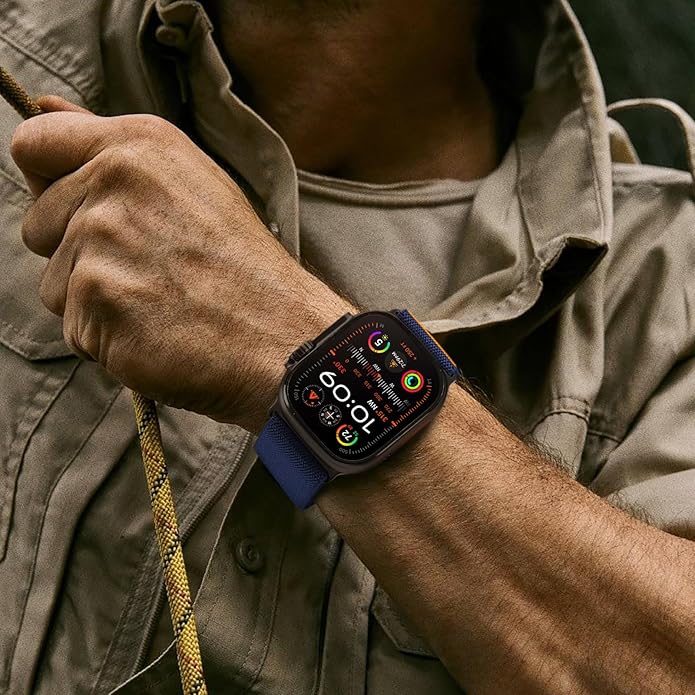 Suitisbest Sport Bands Compatible with Apple Watch Ultra Band 49mm 46mm 45mm 44mm 42mm 38mm 40mm 41mm Men Women, Stretchy Nylon Sport Loop Strap with S-Hook for iWatch Series 10 Ultra SE 9 8 7 6 5 4 3