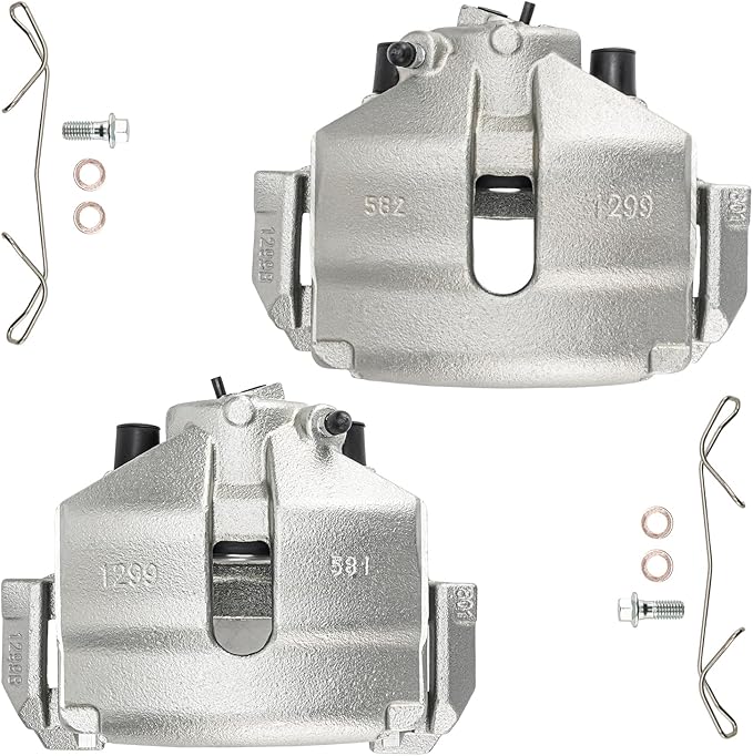 Torchbeam Front Brake Calipers Set for Volkswagen 2005-2014 Jetta 2.5L, Volkswagen 2013-2018 Jetta 1.4T, Front Left and Front Right Calipers Replace # 19B2974+19B2975