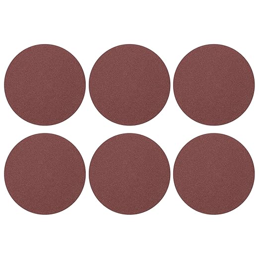 HARFINGTON 10 Pcs 8 Inch Sanding Disc 80 Grit Hook and Loop Sandpaper Random Orbital Sander Pads for Woodworking Automotive Metal Polishing